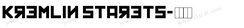 Kremlin Starets字体转换